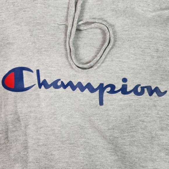 Champion Mens Pullover Graphic Hoodie Size XLT Big & Tall Gray Lightweight NWT - Picture 4 of 11